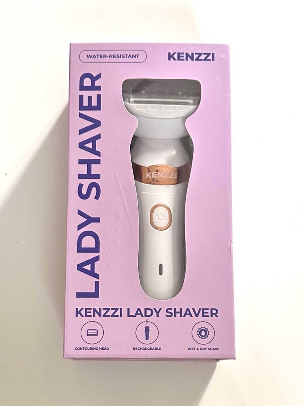 KENZZI Lady Shaver Legs Bikini Underarm Cordless Rechargeable Wet/Dry
